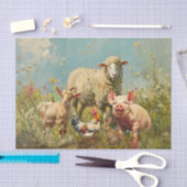 Op het Boerderij Tissuepapier (Craft)