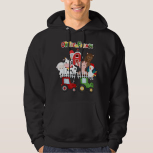 Op het Boerderij van boerderijdieren die met Toddl Hoodie
