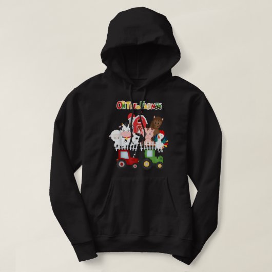 Op het Boerderij van boerderijdieren die met Toddl Hoodie (Design voorkant)