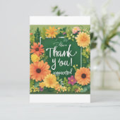 Op het bord staat: "Bedankt! Je wordt gewaardeerd" Bedankkaart (Staand voorkant)