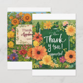 Op het bord staat: "Bedankt! Je wordt gewaardeerd" Bedankkaart (Voorkant / Achterkant)