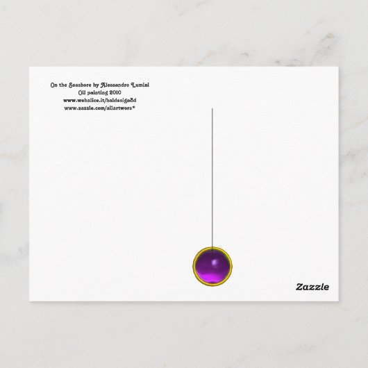 OP HET BRIEFKAART AAN ZEE (Achterkant)