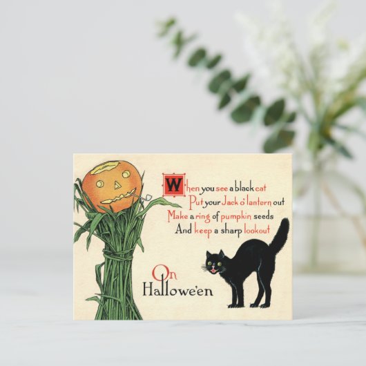 Op het  Briefkaart Halloween (Staand voorkant)
