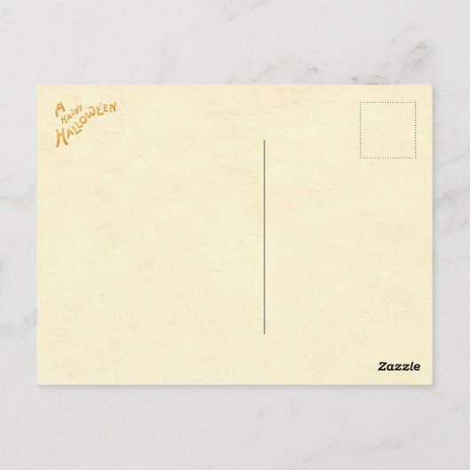 Op het  Briefkaart Halloween (Achterkant)