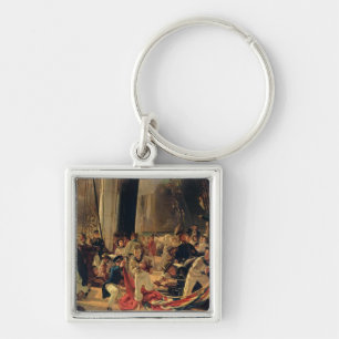 Op het dek tijdens een zee strijd, 1855 sleutelhanger