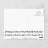 Op het donkere Briefkaart van de Weg van de Zuivel (Achterkant)