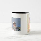 Op het Edge Hoesje van de woestijn - Foto van beid Tweekleurige Koffiemok (Center)