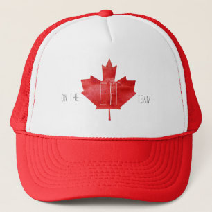 Op het Eh-team   Vlag van Canada Trucker Pet