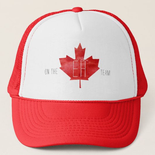 Op het Eh-team | Vlag van Canada Trucker Pet (Voorkant)