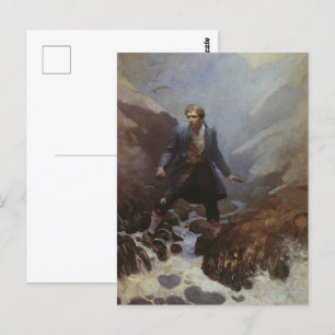 Op het eiland Earraid van N.C. Wyeth Sailors Briefkaart