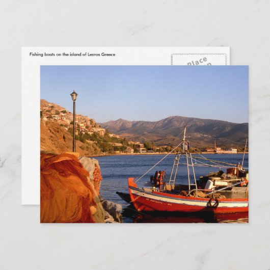 Op het eiland Lesbos Briefkaart (Voorkant / Achterkant)