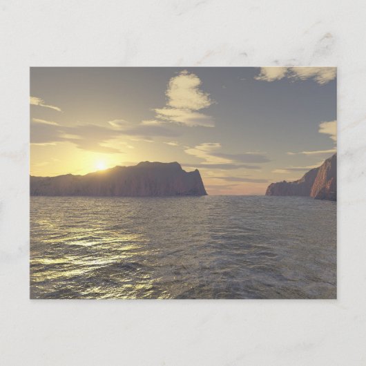 op het eind van de wereld briefkaart (Voorkant)