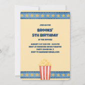 Op het Films Verjaardagsfeest Kaart (Achterkant)