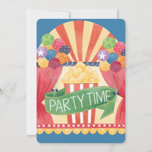 Op het Films Verjaardagsfeest Kaart (Voorkant)