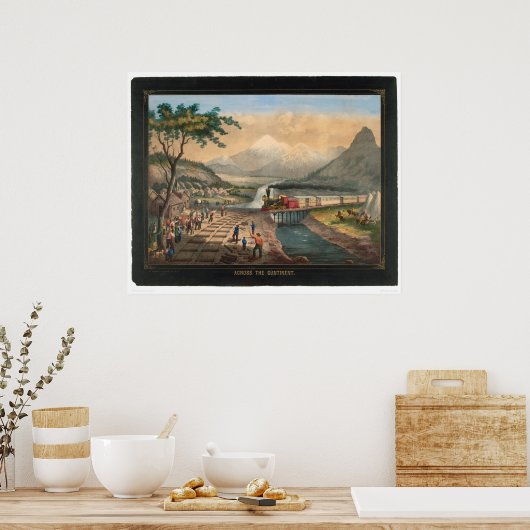 Op het gehele continent (0005A) Poster (Keuken)