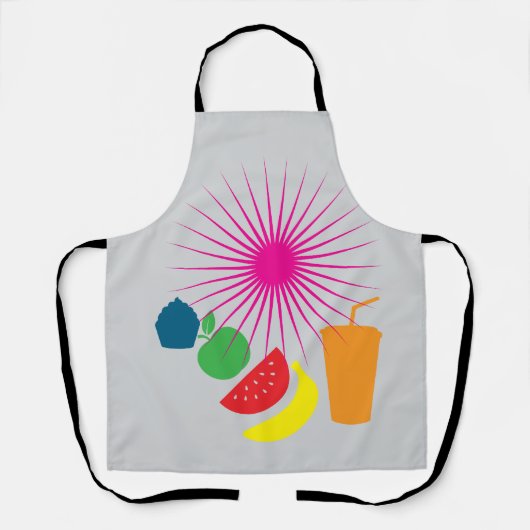 Op het gehele oppervlak bedrukte karkas schort (Voorkant)