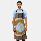 Op het gehele oppervlak bedrukte karkas schort (Gedragen)