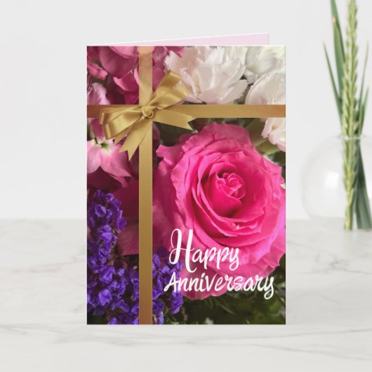 Op het gelukkige paar! Heerlijk Happy Jubileum Kaa Kaart (Voorkant)