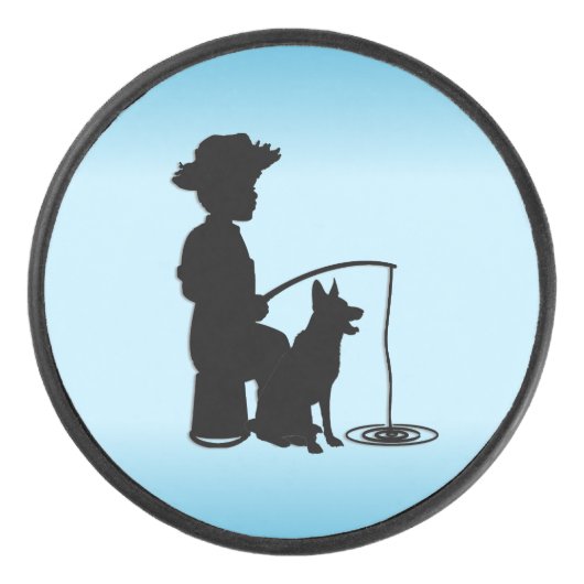 Op het Geviste gat Hockey Puck (Voorkant)