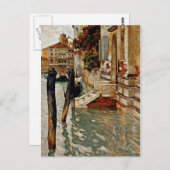 Op het Grote Kanaal is het Venetië-Frits Thaulow s Briefkaart (Voorkant / Achterkant)