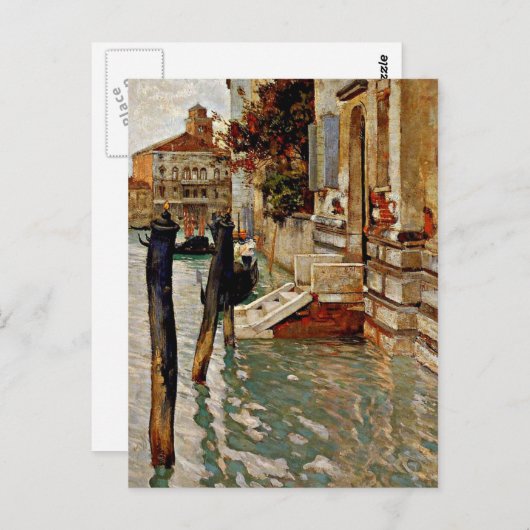 Op het Grote Kanaal is het Venetië-Frits Thaulow s Briefkaart (Voorkant / Achterkant)
