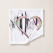 Op het hart is de True Bath-handdoek ingesteld Bad Handdoek (Wasdoekje)