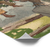 Op het hek | Winslow Homer Poster (Hoek)