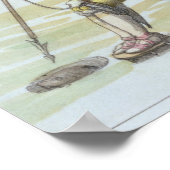 Op het ijs wachten, detail van de zeehondenjacht ( poster (Hoek)