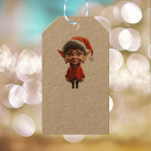 Op het! Kerst Elf Kraft Gift Labels Cadeaulabel