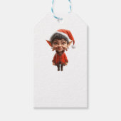 Op het! Kerst Elf Kraft Gift Labels Cadeaulabel (Voorkant)