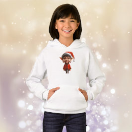 Op het! Kerst Elf Meisje Hoodie