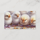 Op het kip Boerderij Visitekaartje (Achterkant)