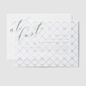 Op het laatste terracotta Modern Calligraphy Weddi Vellum Uitnodigingen (Offset (Uitnodiging))