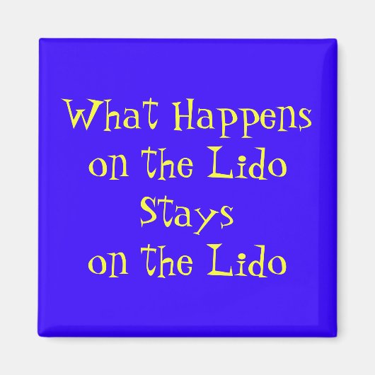 Op het Lido Magneet (Voorkant)