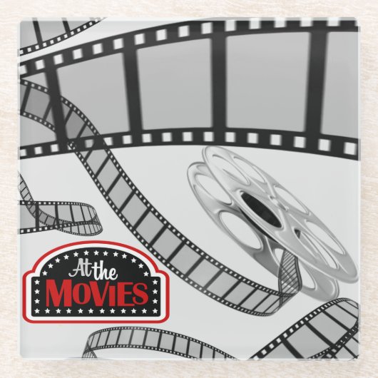*Op het Logo Glass Onderzetter van films* Glazen Onderzetter (Voorkant)
