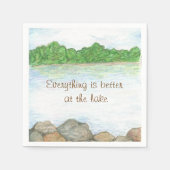 Op het meer papier luiers servet (Voorkant)