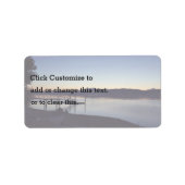 Op het meer 's nachts etiket (Voorkant)