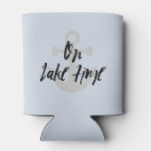 Op het meer Tijd Varen Zomer Blikjeskoeler (Achterkant)