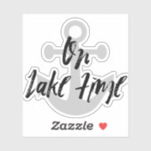 Op het meer Tijd Waterfles Tumbler Sticker (Vel)