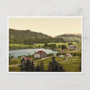 Op het meer, Titisee, Black Forest, Baden, Duitsla Briefkaart