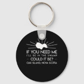 Op het moeraseiland Nova Scotia Sleutelhanger (Voorkant)