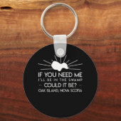 Op het moeraseiland Nova Scotia Sleutelhanger (Voorkant)