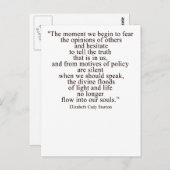 Op het moment dat we bang worden voor de mening va briefkaart (Voorkant / Achterkant)