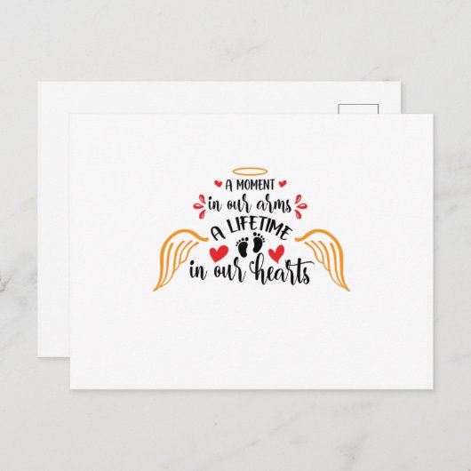 Op het moment in de bewapening a lifetime in our h aankondigingskaart (Voorkant / Achterkant)