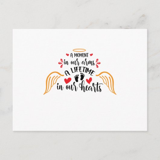 Op het moment in de bewapening a lifetime in our h aankondigingskaart (Voorkant)