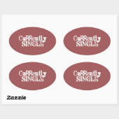 OP HET MOMENT OP ZOEK OVALE STICKER (Vel)