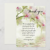 Op het moment van de bruiloft bedankkaart (Voorkant / Achterkant)