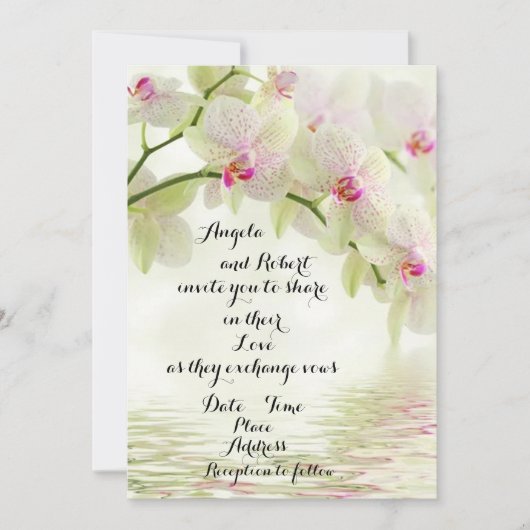 Op het moment van de huwelijksuitnodiging kaart (Voorkant)