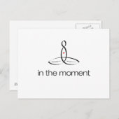 Op het moment - zwarte standaard stijl briefkaart (Voorkant / Achterkant)