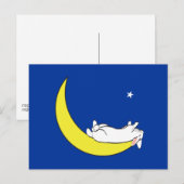 OP HET MOON BRIEFKAART (Voorkant / Achterkant)